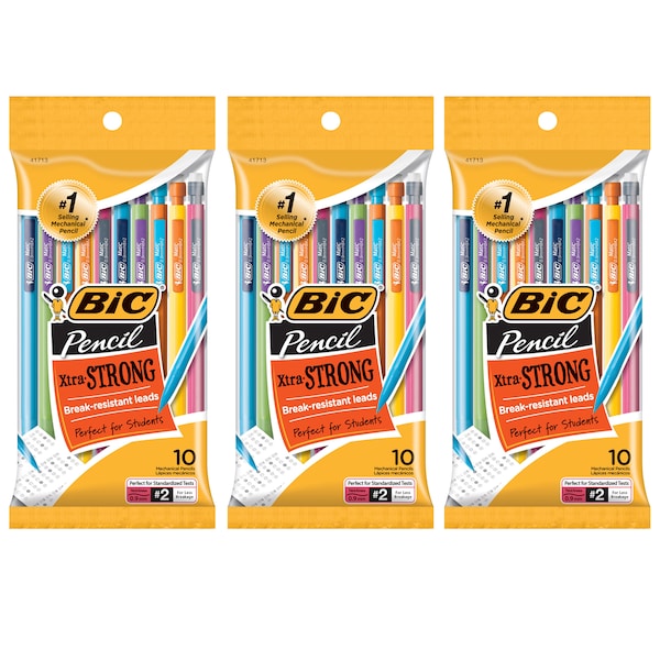 Mechanical Pencils, 0.9mm, 10 Per Pack, PK3